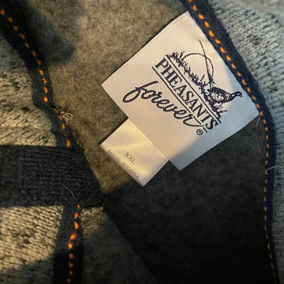 Pheasants Forever Men’s XXL Long Sleeve Full Zip Sweater Mock Neck Sweatshirt - Picture 2 of 11